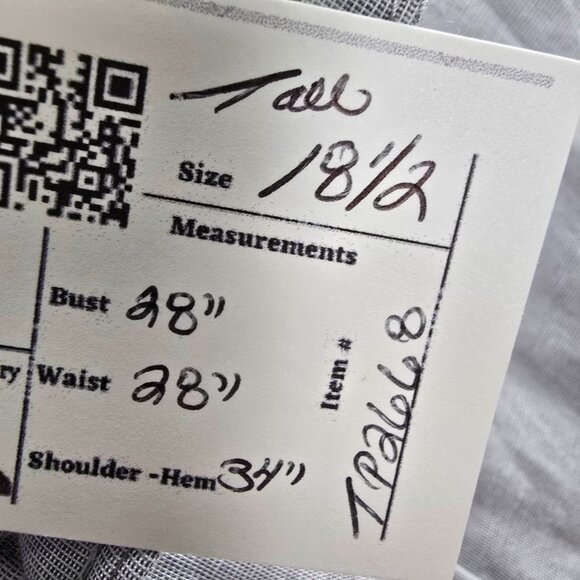 Protocol Grey Cotton Button Up Shirt Size Tall/18 1/2 37/38 - Picture 7 of 7